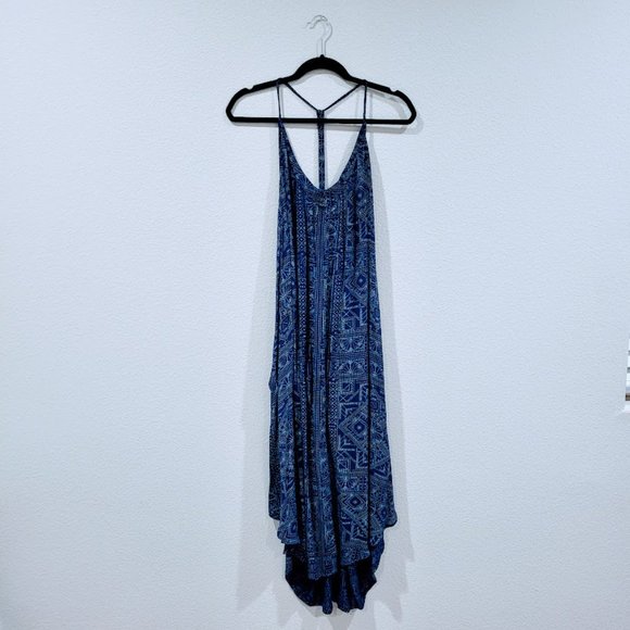Roxy Blue Pattern Maxi Dress - Picture 1 of 5